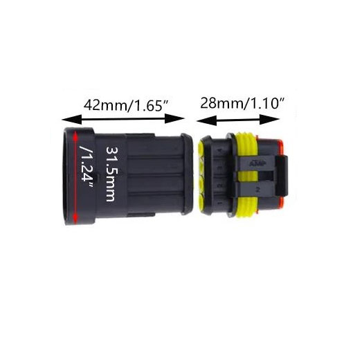 Lumoforce Superseal Connector Set 4 Pin – Unmatched Durability for Demanding Builds