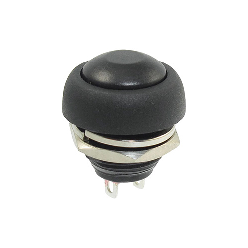 Press Button – Reliable Round Black Switch 2A 250V/12V | Lumoforce ...